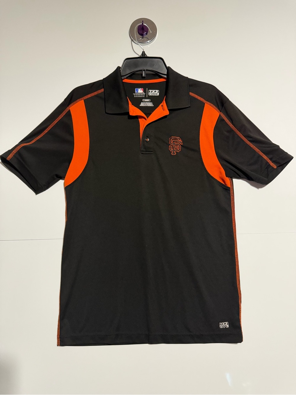 Genuine Merchandise Black with Orange SF Embroidered Polo